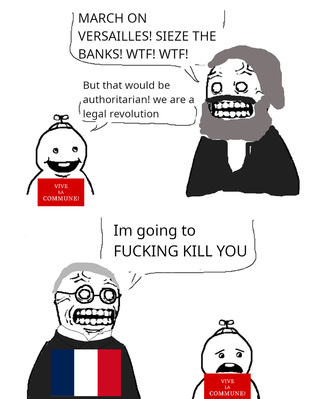 Marx Paris Commune Blank Meme Template