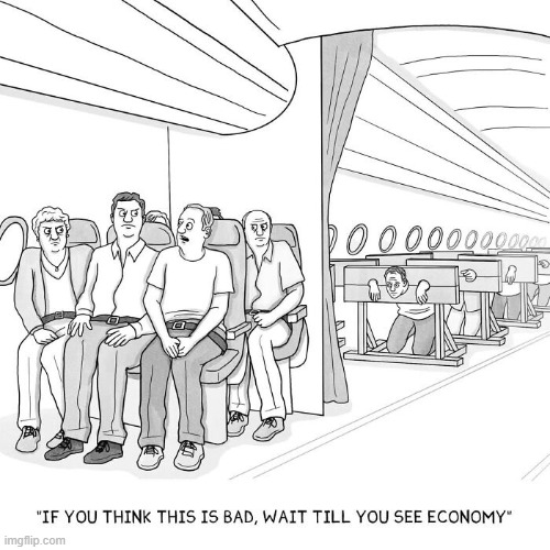 No Frills Flying | image tagged in comics | made w/ Imgflip meme maker