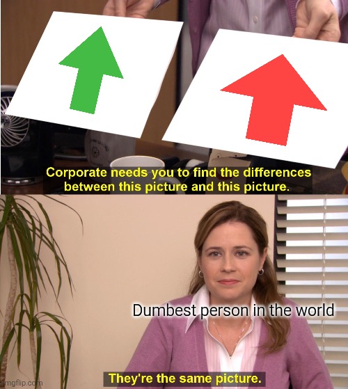 They're The Same Picture Meme | Dumbest person in the world | image tagged in memes,they're the same picture | made w/ Imgflip meme maker