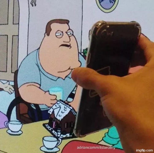 Joe swanson looking at phone | image tagged in joe swanson looking at phone | made w/ Imgflip meme maker