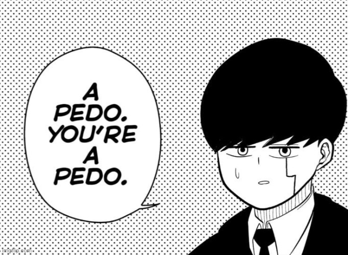 you're a pedo Blank Meme Template