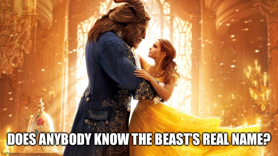 Don’t look at the tags | DOES ANYBODY KNOW THE BEAST’S REAL NAME? | image tagged in never gonna give you up,never gonna let you down | made w/ Imgflip meme maker