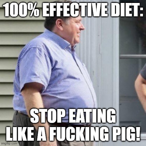 JB Pritzker | 100% EFFECTIVE DIET:; STOP EATING LIKE A FUCKING PIG! | image tagged in jb pritzker | made w/ Imgflip meme maker