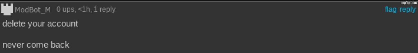 caught modbot sliping | made w/ Imgflip meme maker