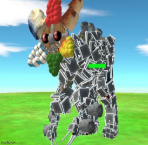 I tried to make Twisted Dandy in Animal Revolt Battle Simulator(ARBS) PS for the purple petal, there was no purple stuff in ARBS | made w/ Imgflip meme maker