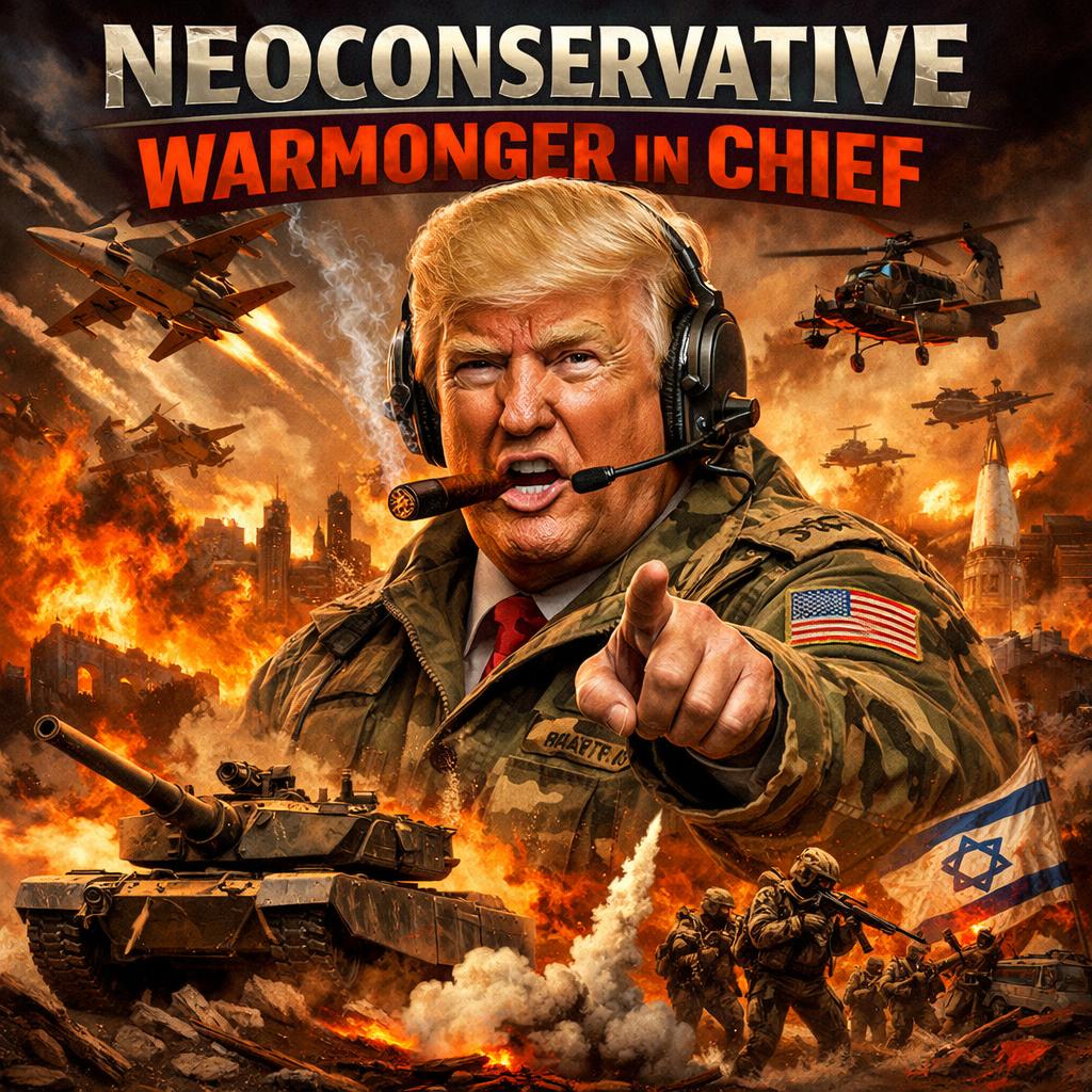 Donald Trump, Neoconservative Warmonger in Chief Blank Meme Template
