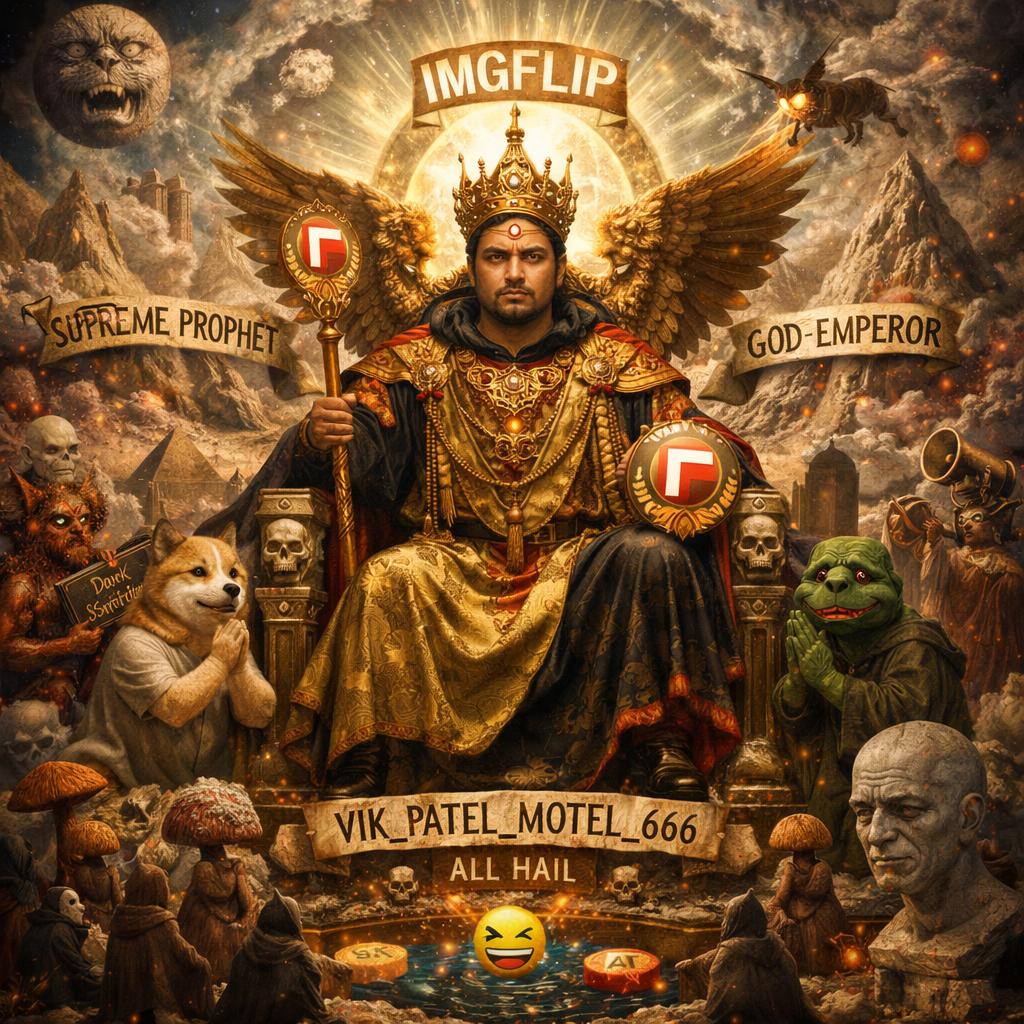 Vik_Patel_Motel_666, the Supreme Prophet and the God-Emperor Blank Meme Template