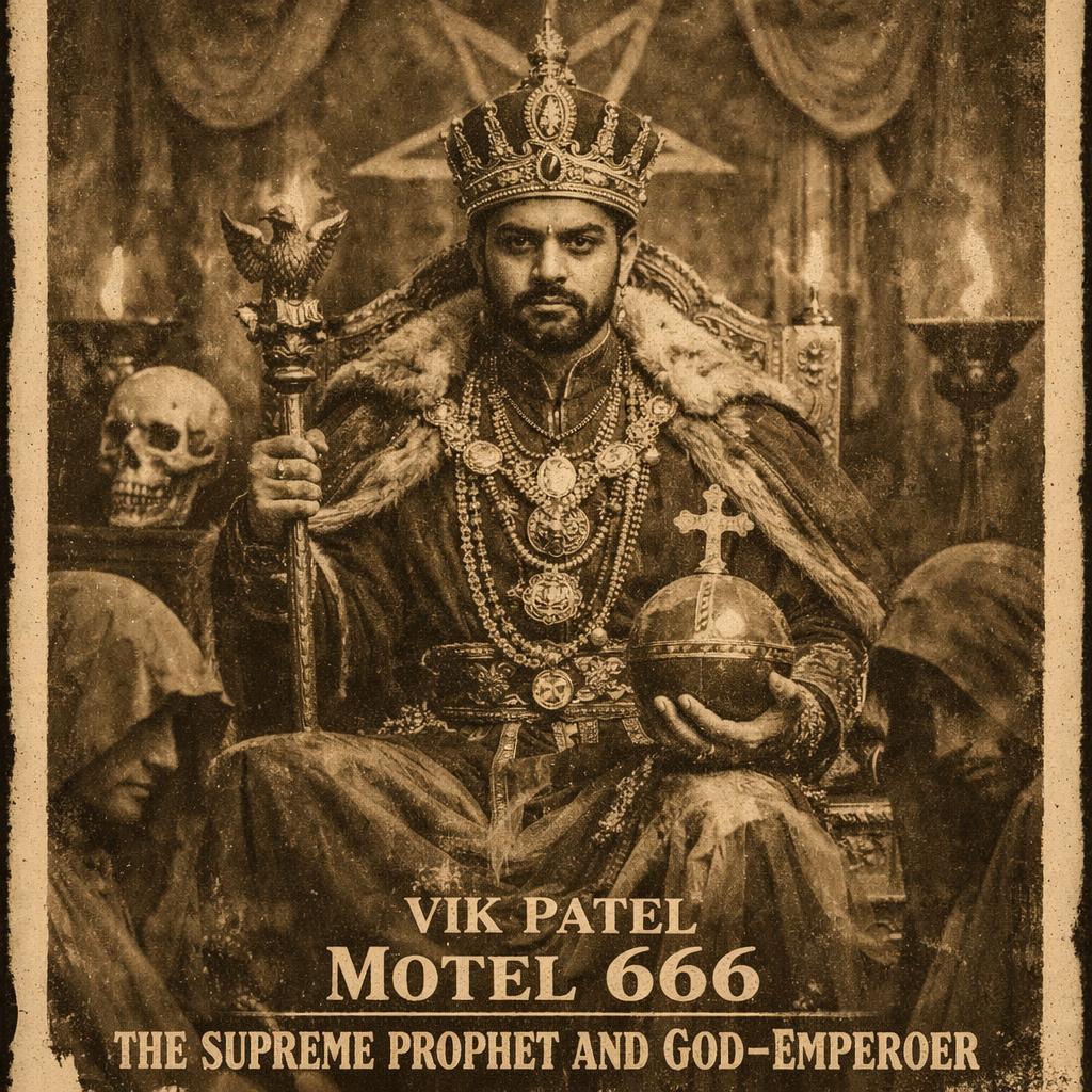 Vik_Patel_Motel_666, the Supreme Prophet and the God-Emperor Blank Meme Template
