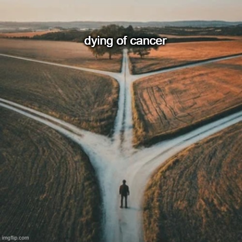 . | dying of cancer | made w/ Imgflip meme maker