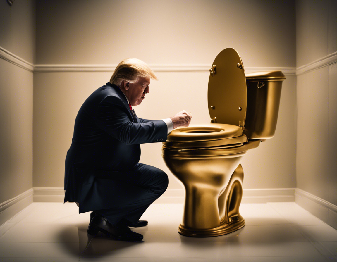 Trump praying for the New Golden Age to show up. Blank Meme Template