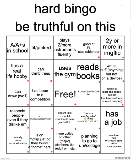 this bingo sucks | image tagged in hard bingo for msmg | made w/ Imgflip meme maker