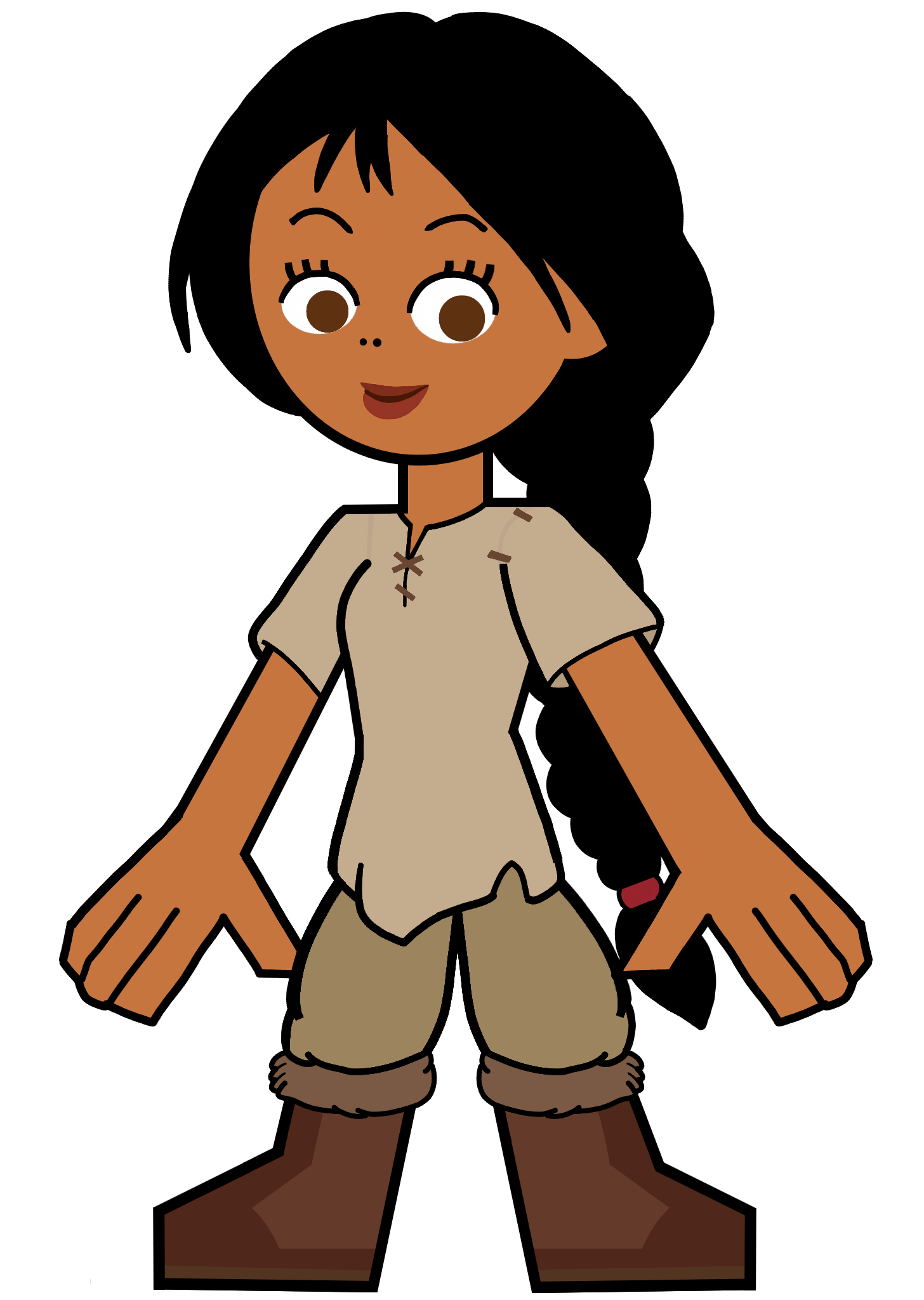 Nita The Alaskan Native Tribe in Hero 108 Style Blank Meme Template