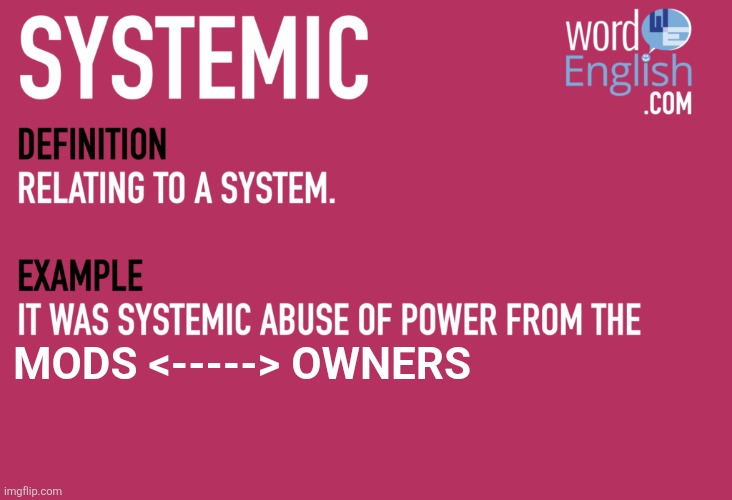 MODS <-----> OWNERS | made w/ Imgflip meme maker