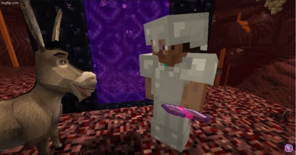 donkey minecraft | image tagged in donkey minecraft | made w/ Imgflip meme maker