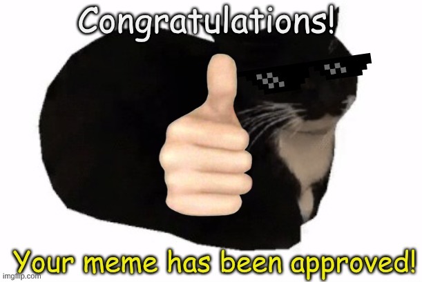 Meme Approved | image tagged in meme approved | made w/ Imgflip meme maker