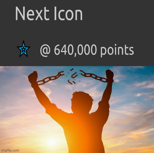 only good non custom icon imo | image tagged in breaking chains | made w/ Imgflip meme maker