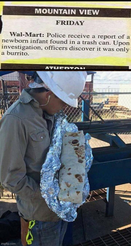 Baby Burrito | image tagged in burrito love | made w/ Imgflip meme maker
