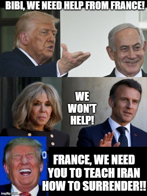 France, we need you to teach Iran how to surrender!! | FRANCE, WE NEED YOU TO TEACH IRAN HOW TO SURRENDER!! | image tagged in surrender | made w/ Imgflip meme maker