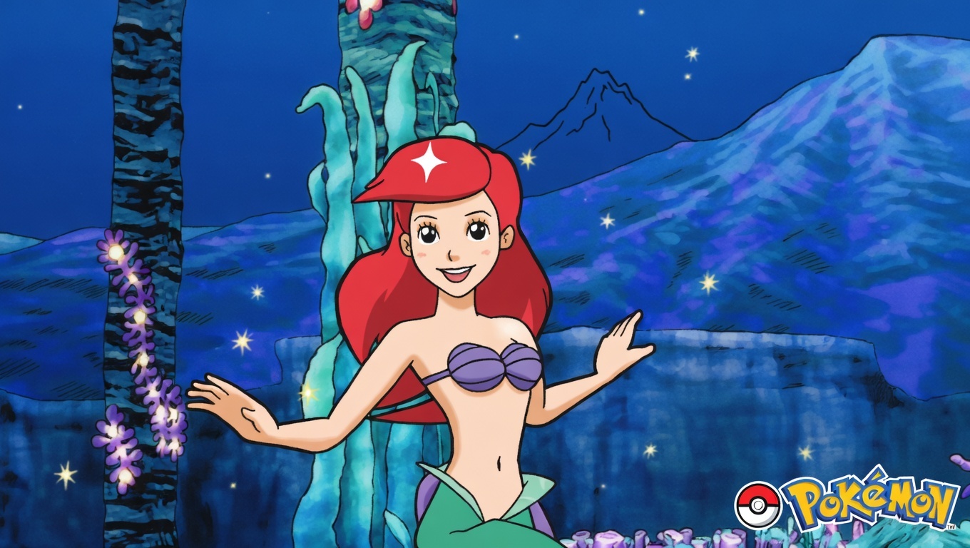 Ariel Pokemon Blank Meme Template