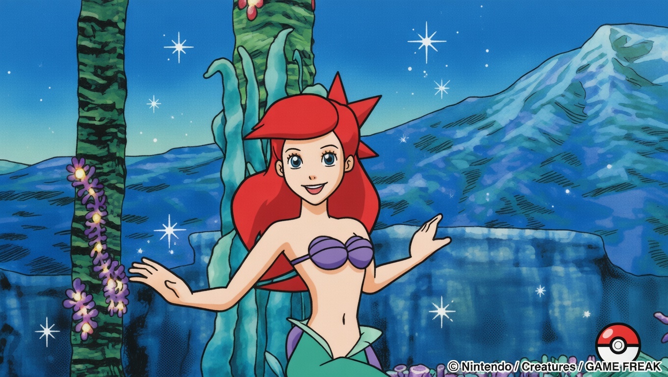 Ariel (pokemon) Blank Meme Template