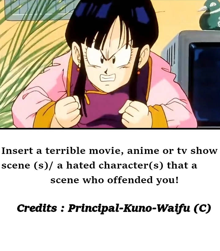 chichi hates what ? Blank Meme Template