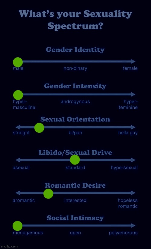 eh | image tagged in what's your sexuality spectrum | made w/ Imgflip meme maker