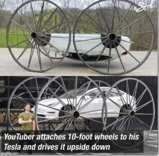 guys is this cool | image tagged in youtuber,tesla,wheels,cars,memes,fun | made w/ Imgflip meme maker