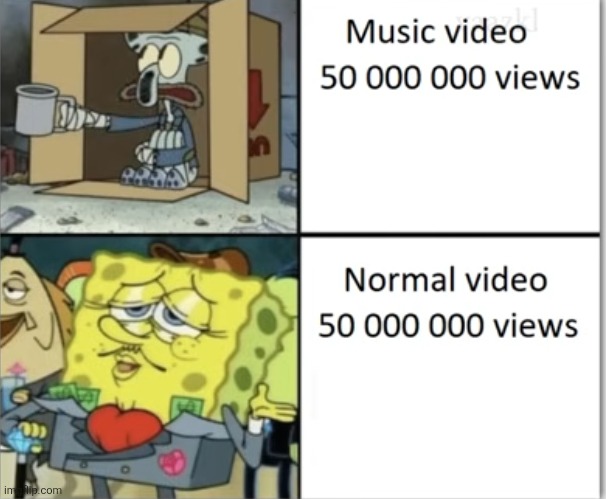 This is so true... like Kill Bill vs. 25 ways to kill yoshi | image tagged in youtube,views,music video,so true,memes,repost | made w/ Imgflip meme maker