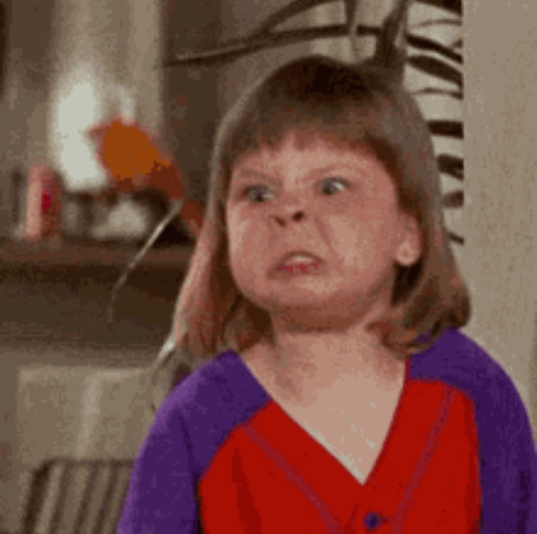 Mad little girl Blank Meme Template