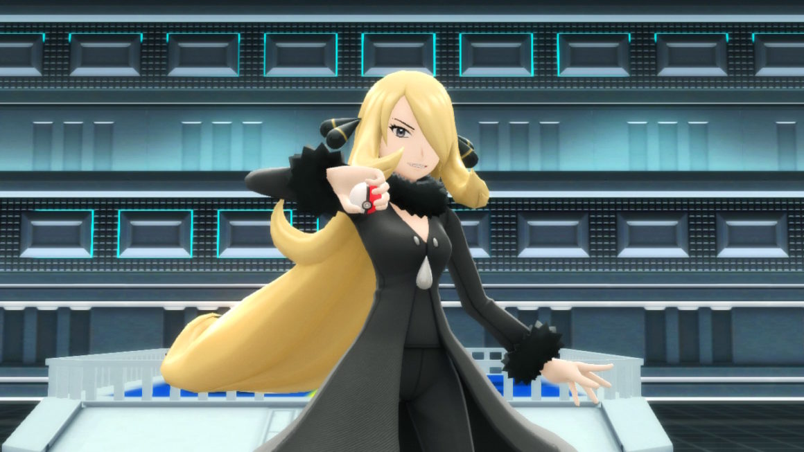 Cynthia Posing Blank Meme Template