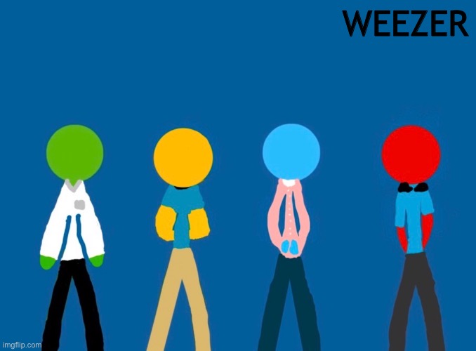 Weezer StickFigures Blank Meme Template