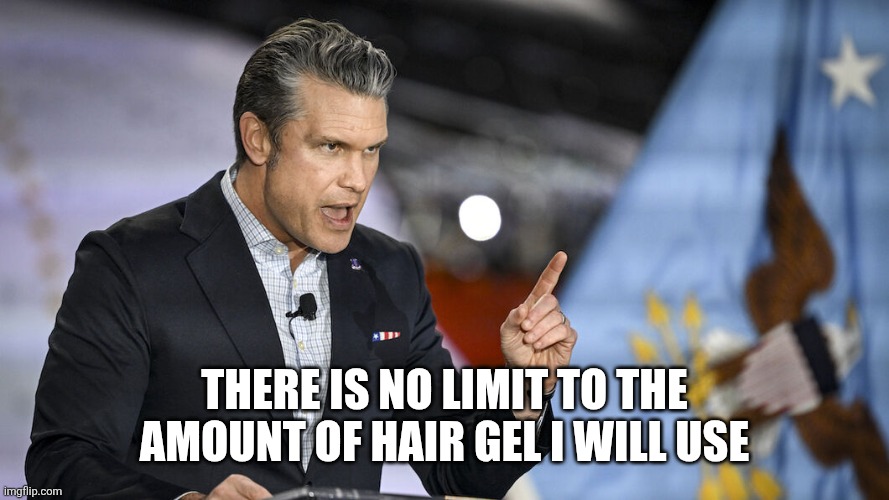 Secretary Hair Perfect | THERE IS NO LIMIT TO THE AMOUNT OF HAIR GEL I WILL USE | image tagged in secretary hair perfect | made w/ Imgflip meme maker