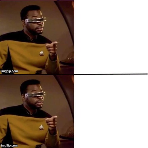 geordie alt both point yes Blank Meme Template