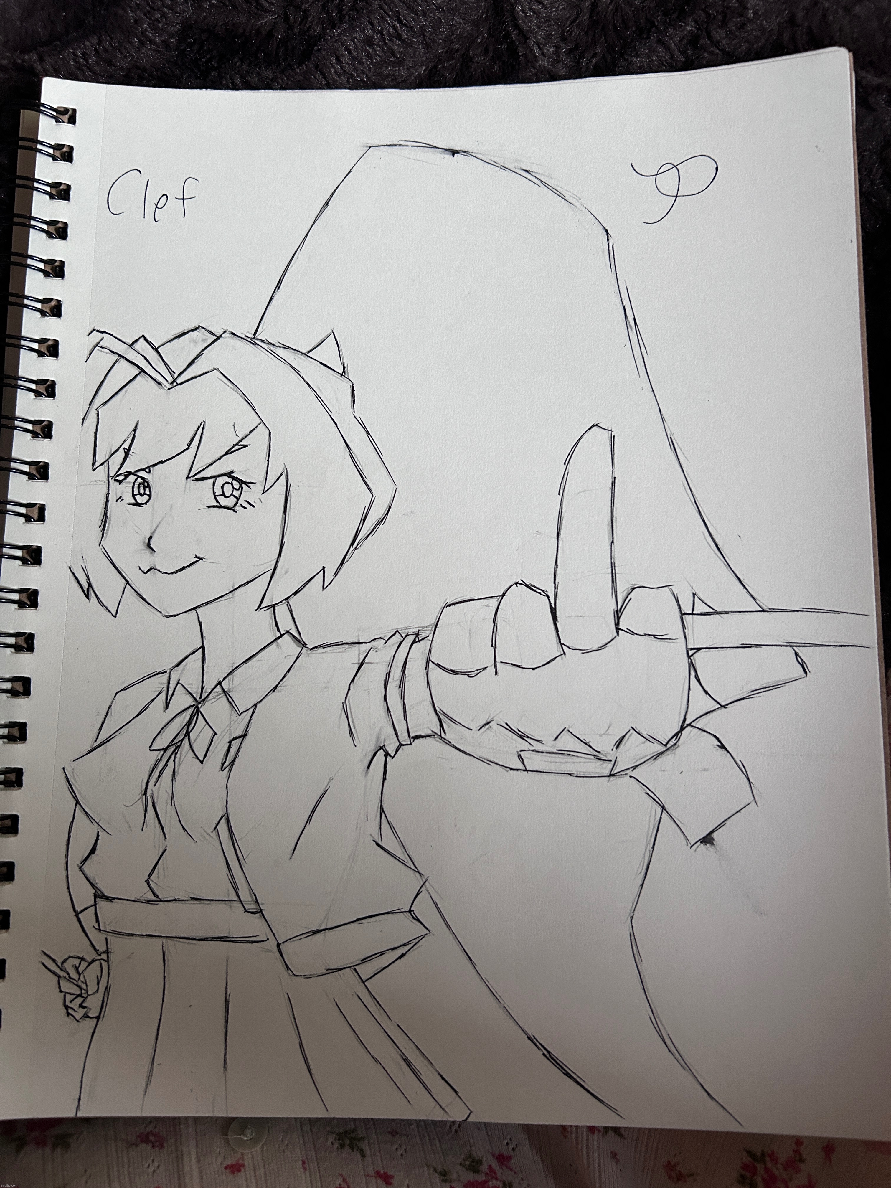 Clef, im still working on perspective | made w/ Imgflip meme maker