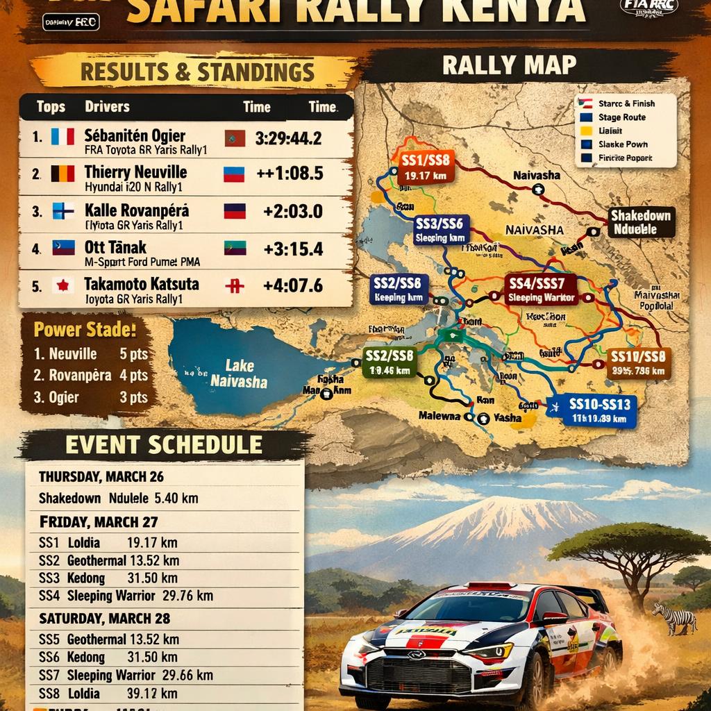 2026 WRC Safari Rally Kenya Blank Meme Template