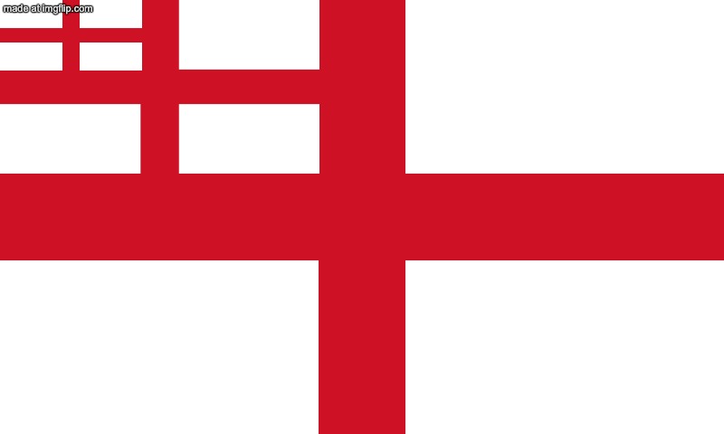 Flag of Genoa but it was colononised by Milan, which was colonised by England | image tagged in england flag | made w/ Imgflip meme maker