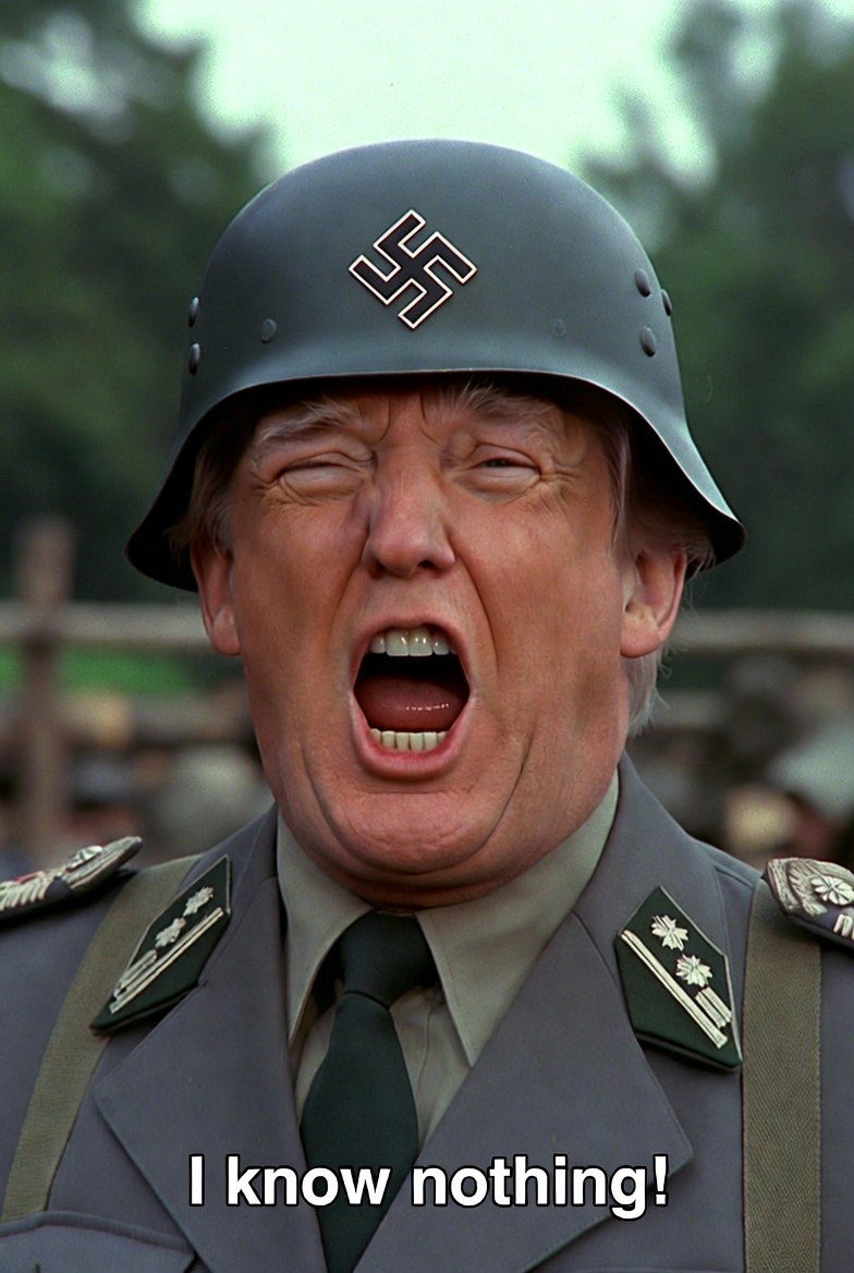 Donald Trump Sgt. Shultz Nothing Blank Meme Template