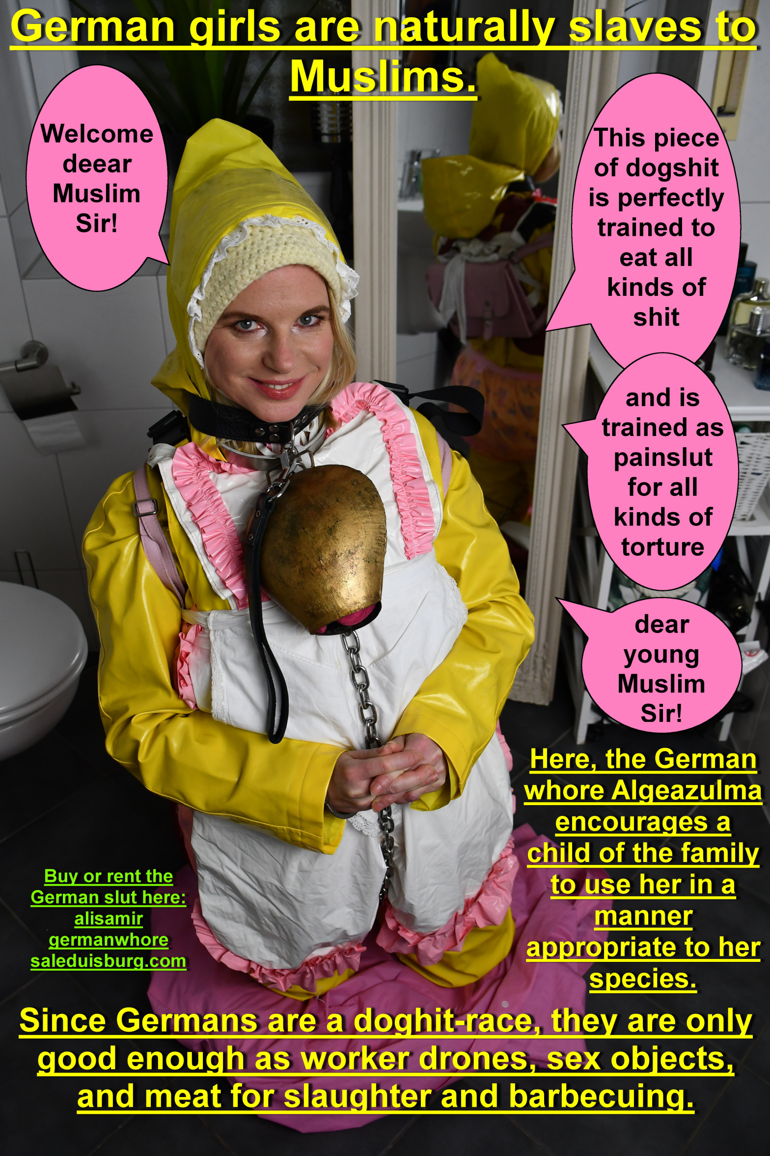 German piece of shit Algeazulma for Muslim use only Blank Meme Template