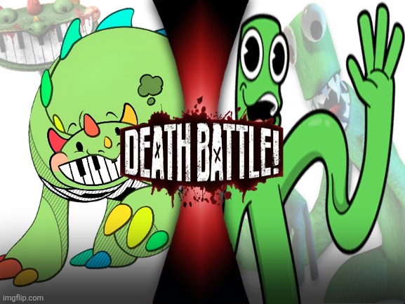 Green vs Pianosaurus (rainbow friends vs poppy playtime) | Death Battle | image tagged in rainbow friends,poppy playtime,death battle,justice for pianosaurus | made w/ Imgflip meme maker