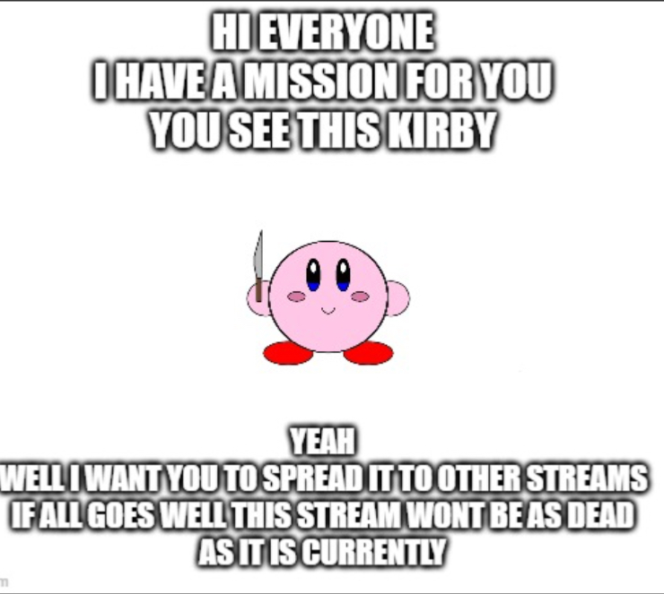 Kirby mission Blank Meme Template