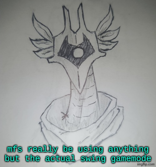 like wdym people still use dual ball swing | mfs really be using anything but the actual swing gamemode | image tagged in hunter temp by shadowskul | made w/ Imgflip meme maker