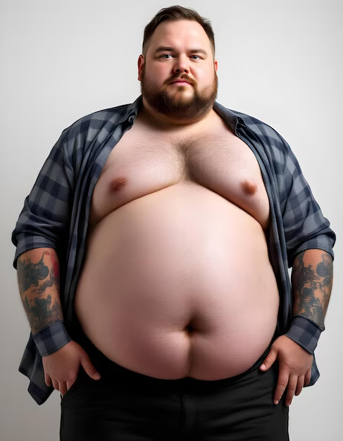 AI Fat Man Blank Meme Template