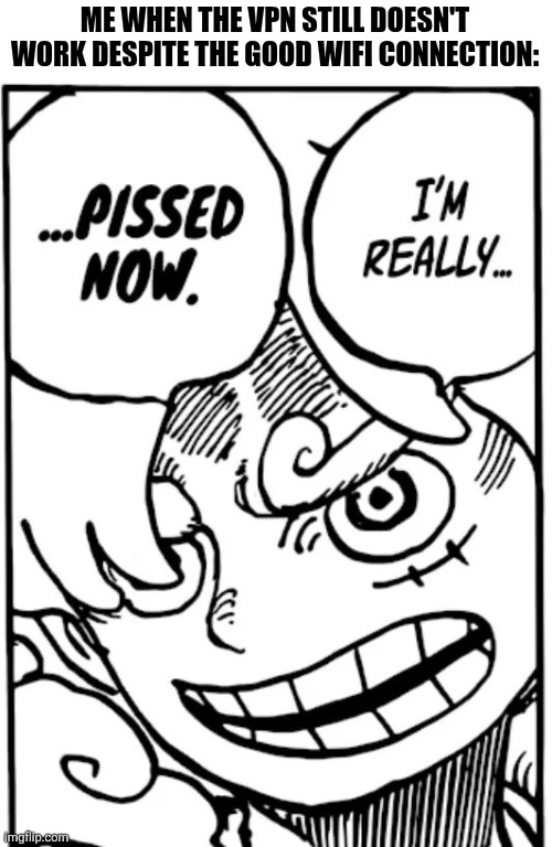 ME WHEN THE VPN STILL DOESN'T WORK DESPITE THE GOOD WIFI CONNECTION: | image tagged in memes,vpn,sucks | made w/ Imgflip meme maker