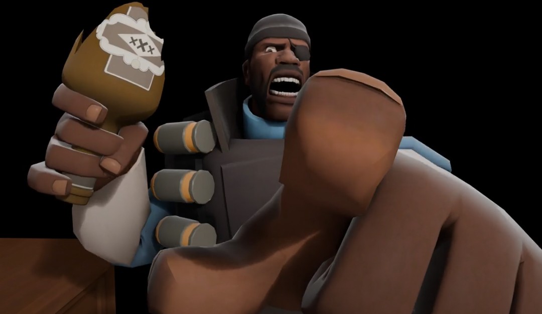 Demoman pointing Blank Meme Template