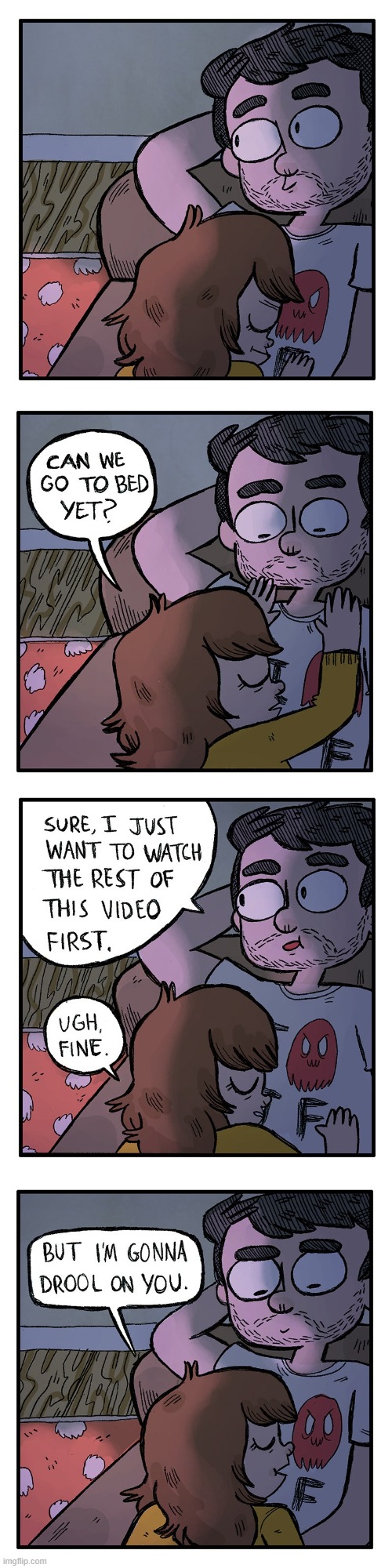 image tagged in sleep,sleeping,tv,video,drool,drooling | made w/ Imgflip meme maker