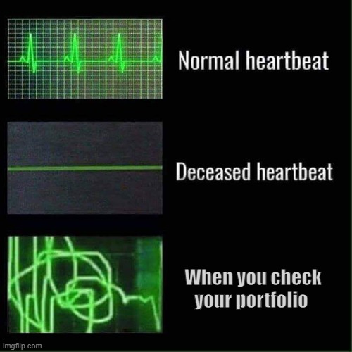 If this is you, you’re officially a crypto investor now ? | When you check your portfolio | image tagged in crypto,bitcoin,trading | made w/ Imgflip meme maker