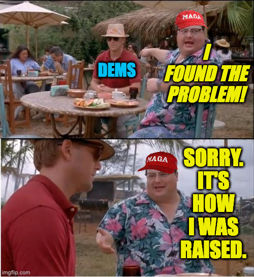 Who's excited about the midterms? | I
FOUND THE
PROBLEM! DEMS; SORRY. IT'S HOW I WAS RAISED. | image tagged in memes,see nobody cares,maga | made w/ Imgflip meme maker