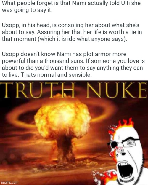 image tagged in memes,truth,nukes | made w/ Imgflip meme maker