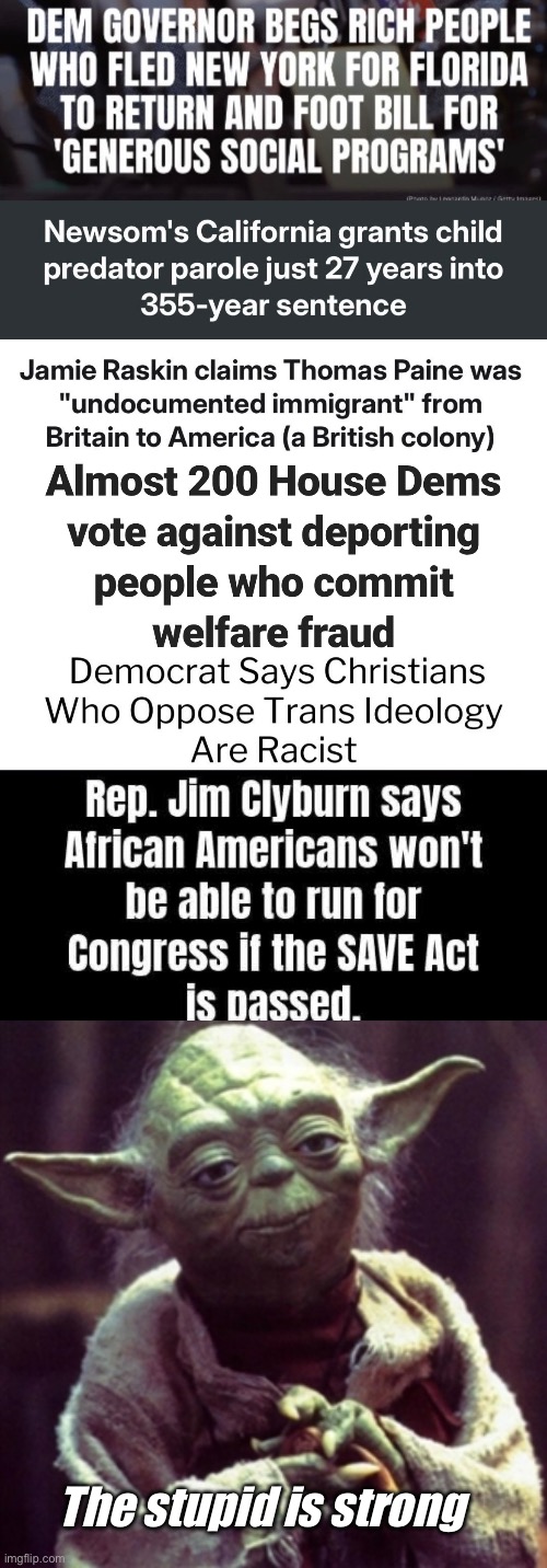 It’s was the stupidest of times | The stupid is strong | image tagged in force is strong,politics lol,memes | made w/ Imgflip meme maker