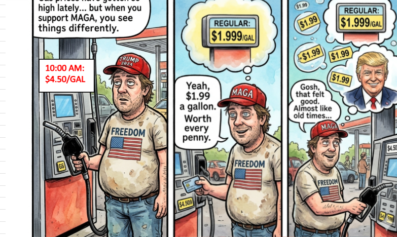 Gas Prices Through Republican Eyes Blank Meme Template